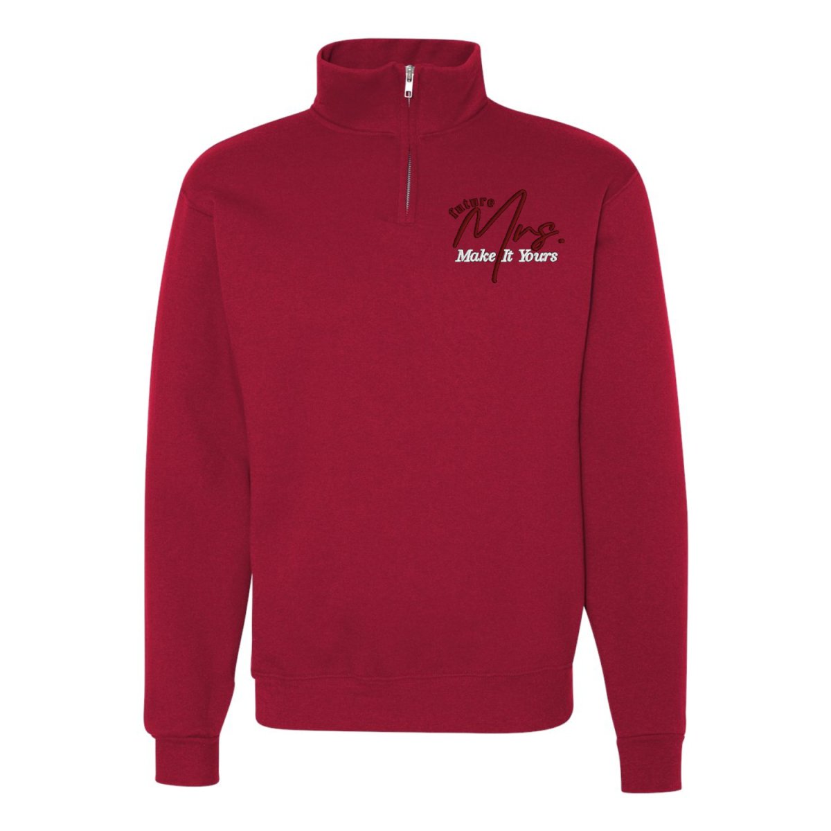 Make It Yours™ 'Mrs./Future Mrs.' Quarter Zip Sweatshirt