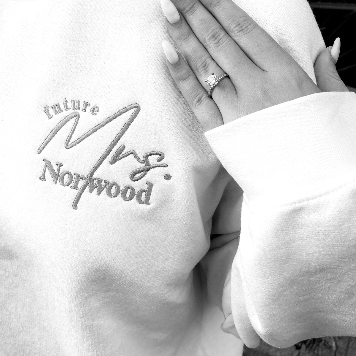 Make It Yours™ 'Mrs./Future Mrs.' Quarter Zip Sweatshirt