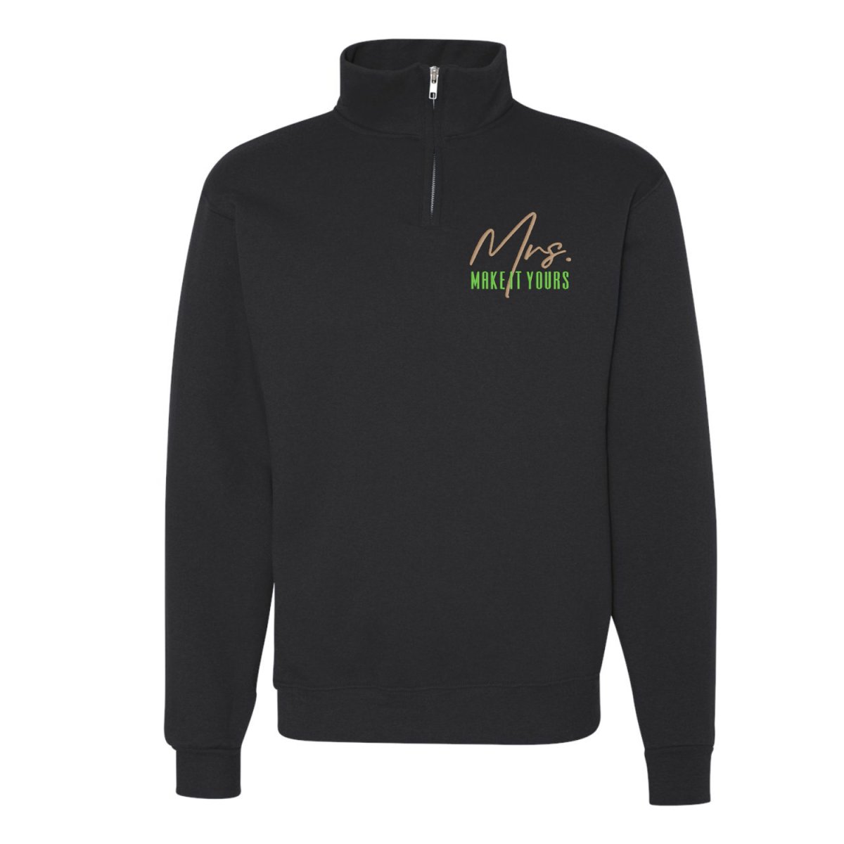 Make It Yours™ 'Mrs./Future Mrs.' Quarter Zip Sweatshirt