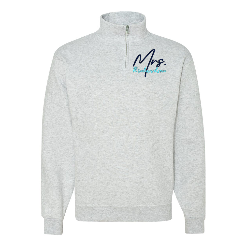 Make It Yours™ 'Mrs./Future Mrs.' Quarter Zip Sweatshirt
