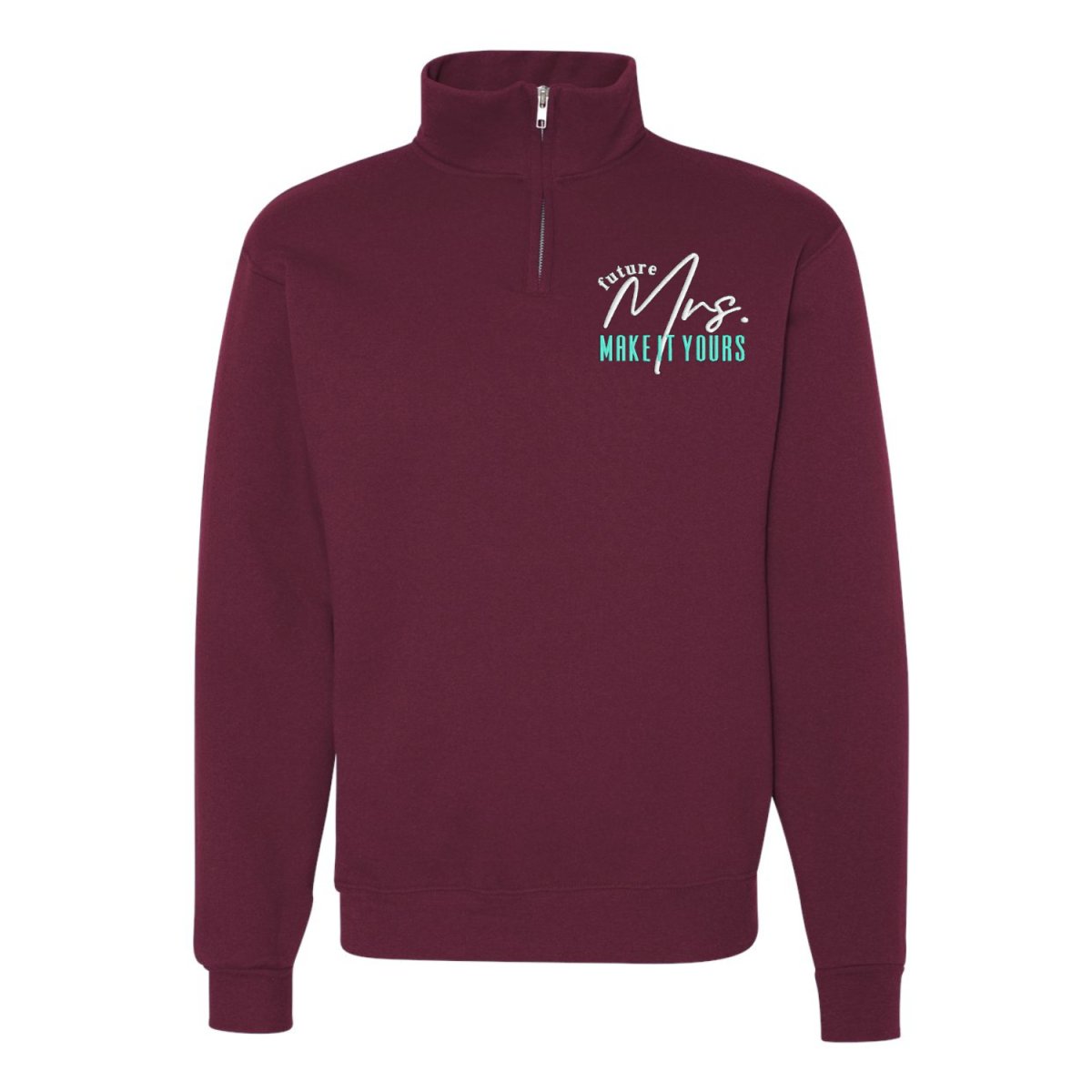 Make It Yours™ 'Mrs./Future Mrs.' Quarter Zip Sweatshirt