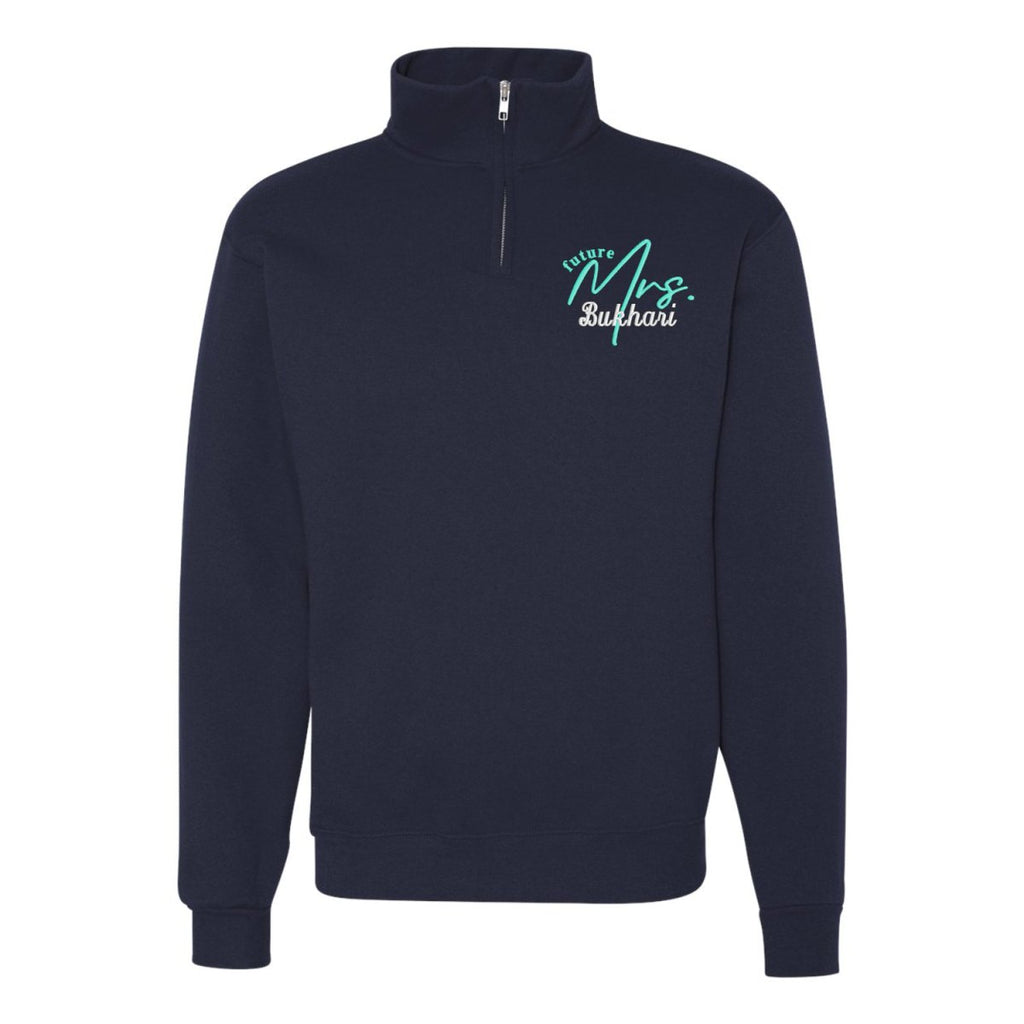 Make It Yours™ 'Mrs./Future Mrs.' Quarter Zip Sweatshirt