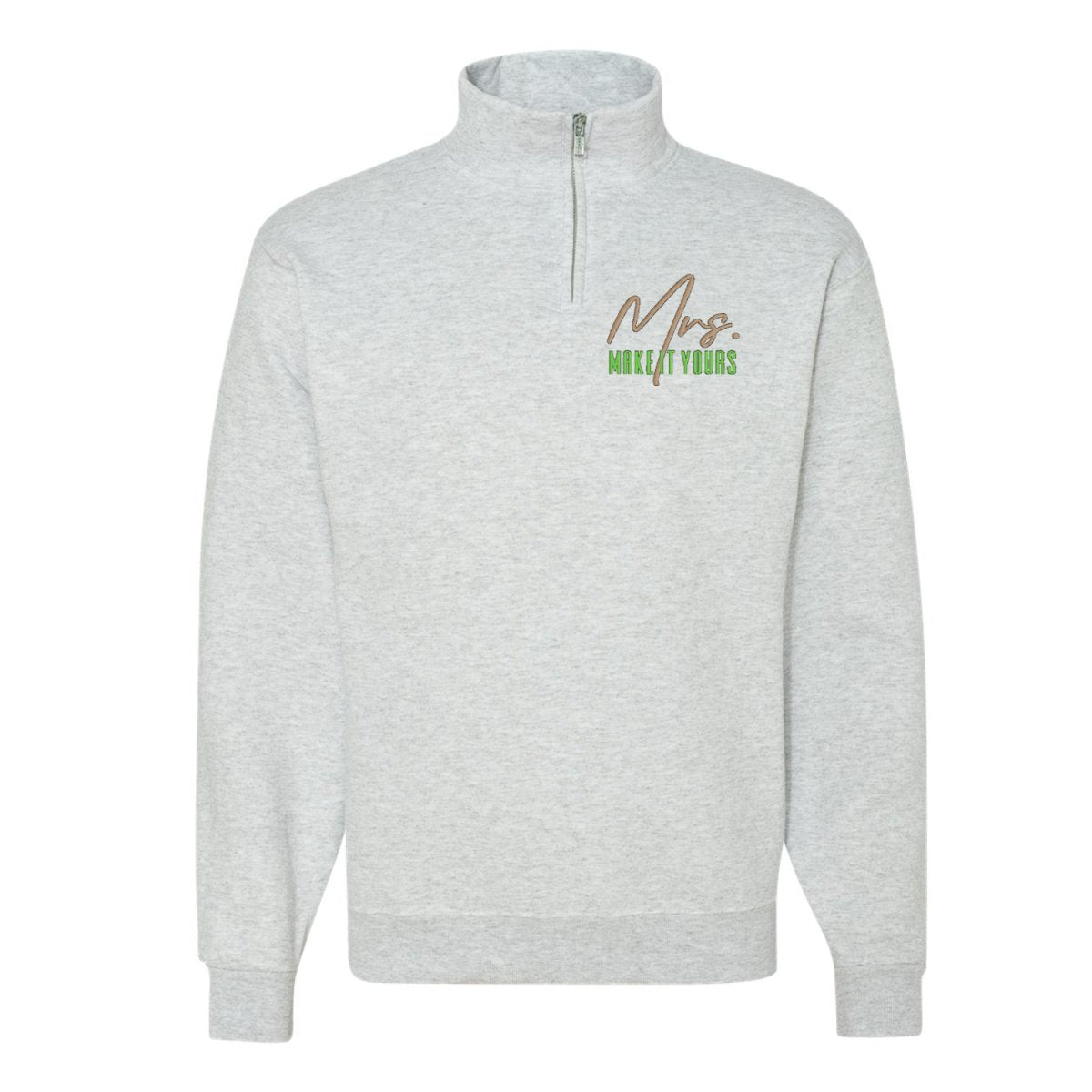 Make It Yours™ 'Mrs./Future Mrs.' Quarter Zip Sweatshirt