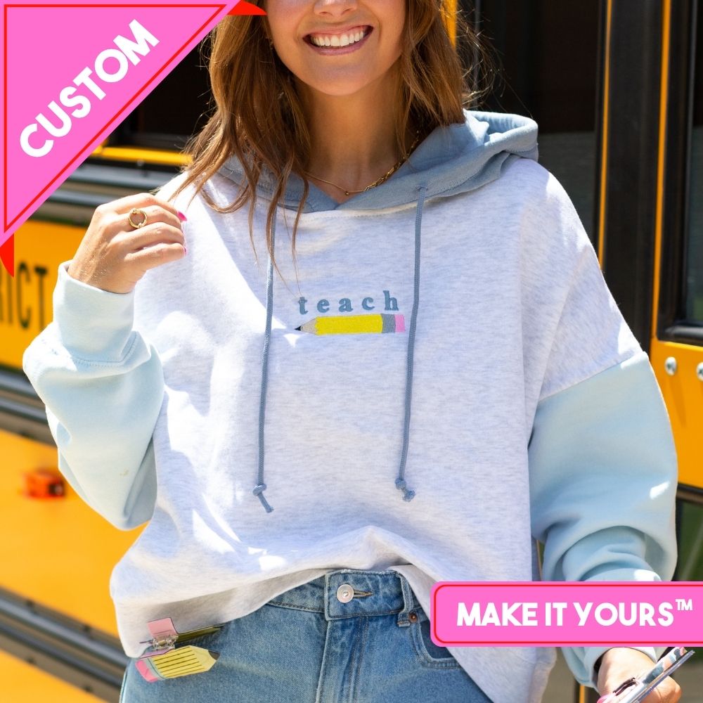 Make It Yours™ 'Pencil' Colorblock Hoodie