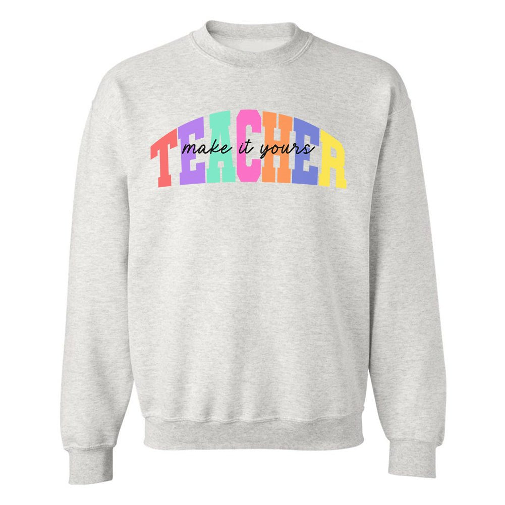 Make It Yours™ 'Teacher Block' Crewneck Sweatshirt
