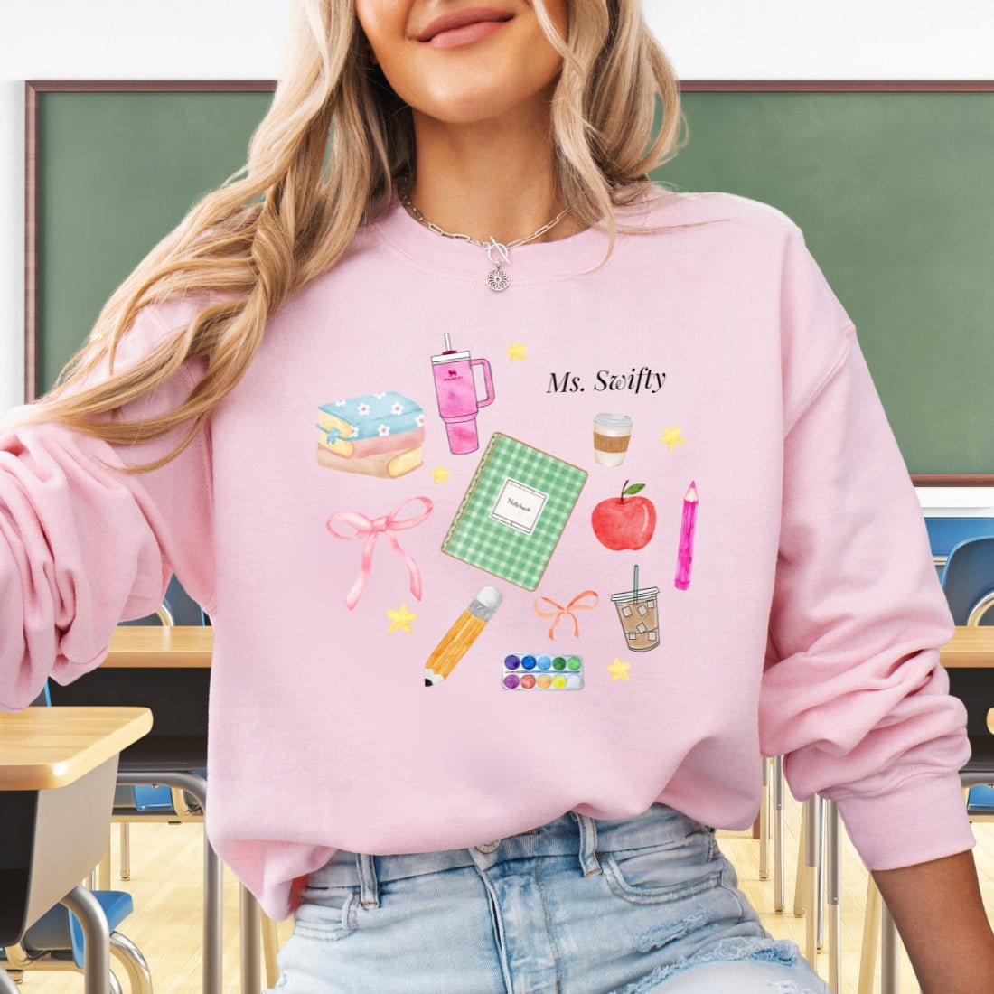 Make It Yours™ 'Teacher Classroom Essentials' Crewneck Sweatshirt