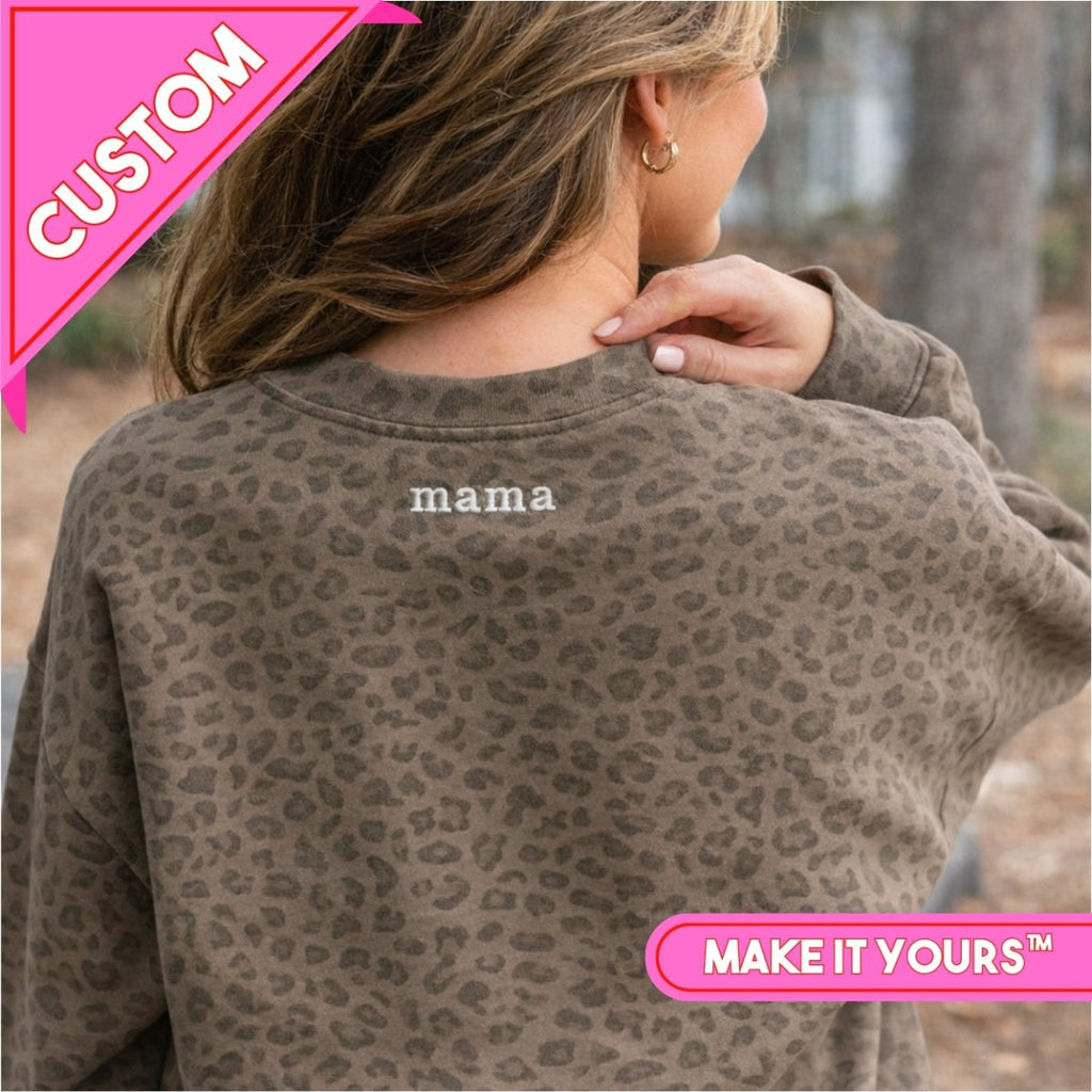 Make It Yours™ Vintage Leopard Crew