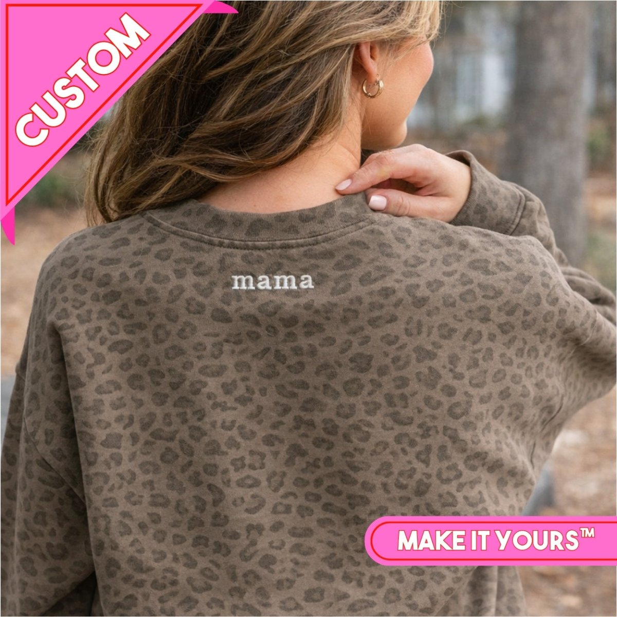 Make It Yours™ Vintage Leopard Crew
