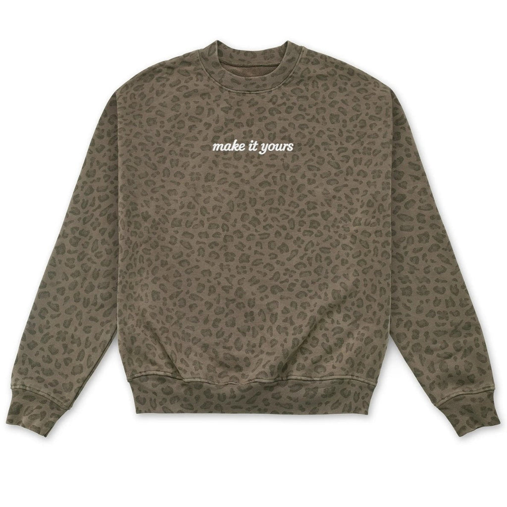 Make It Yours™ Vintage Leopard Crew
