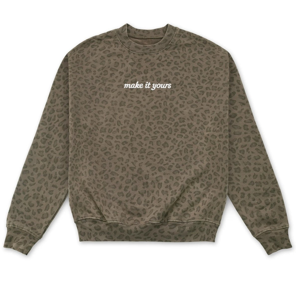 Make It Yours™ Vintage Leopard Crew