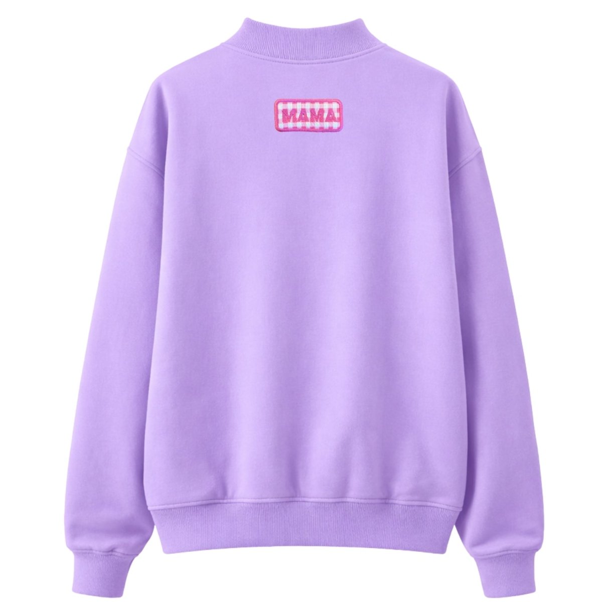 'Mama Gingham Patch' Mockneck