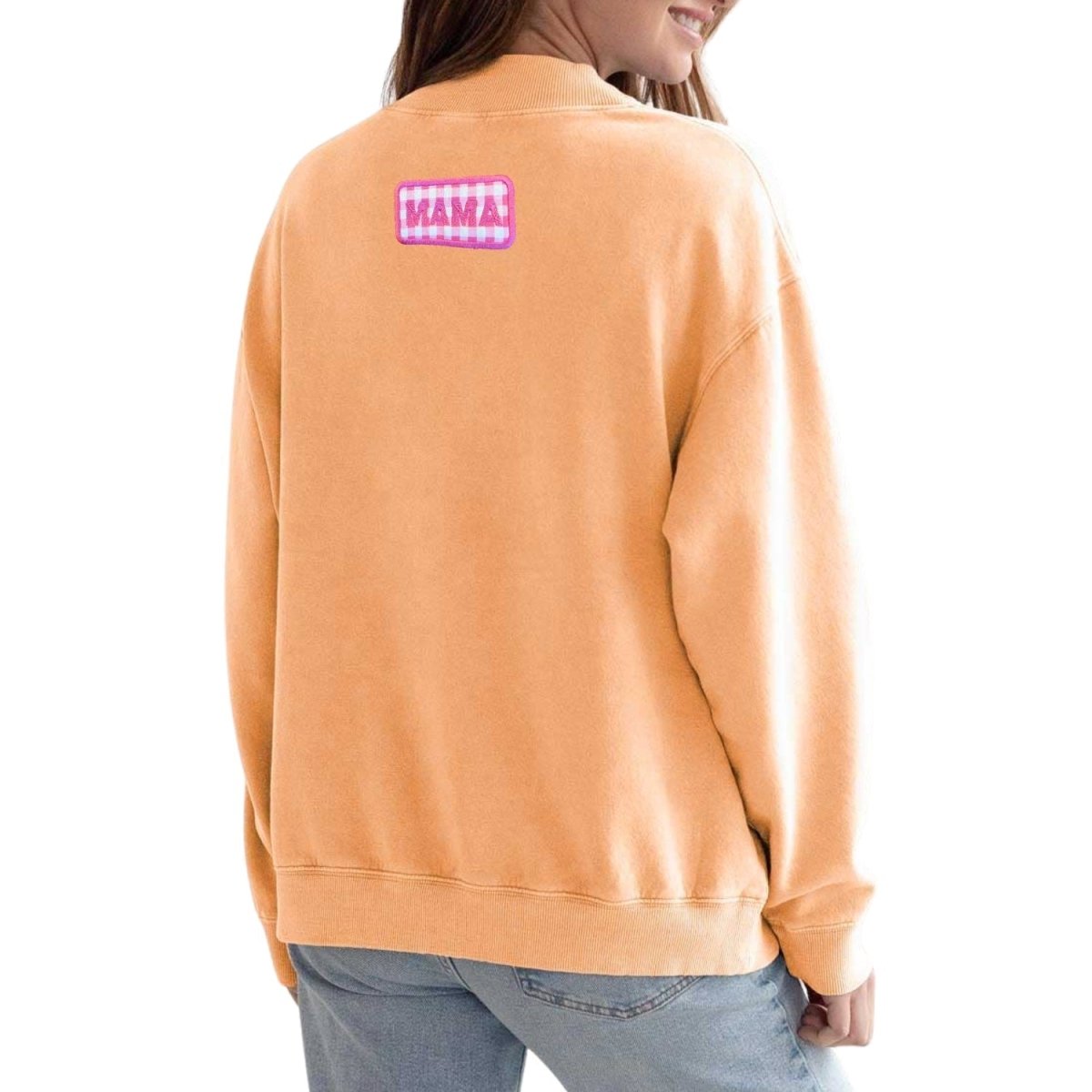 Make It Yours™ Gingham Patch Mockneck