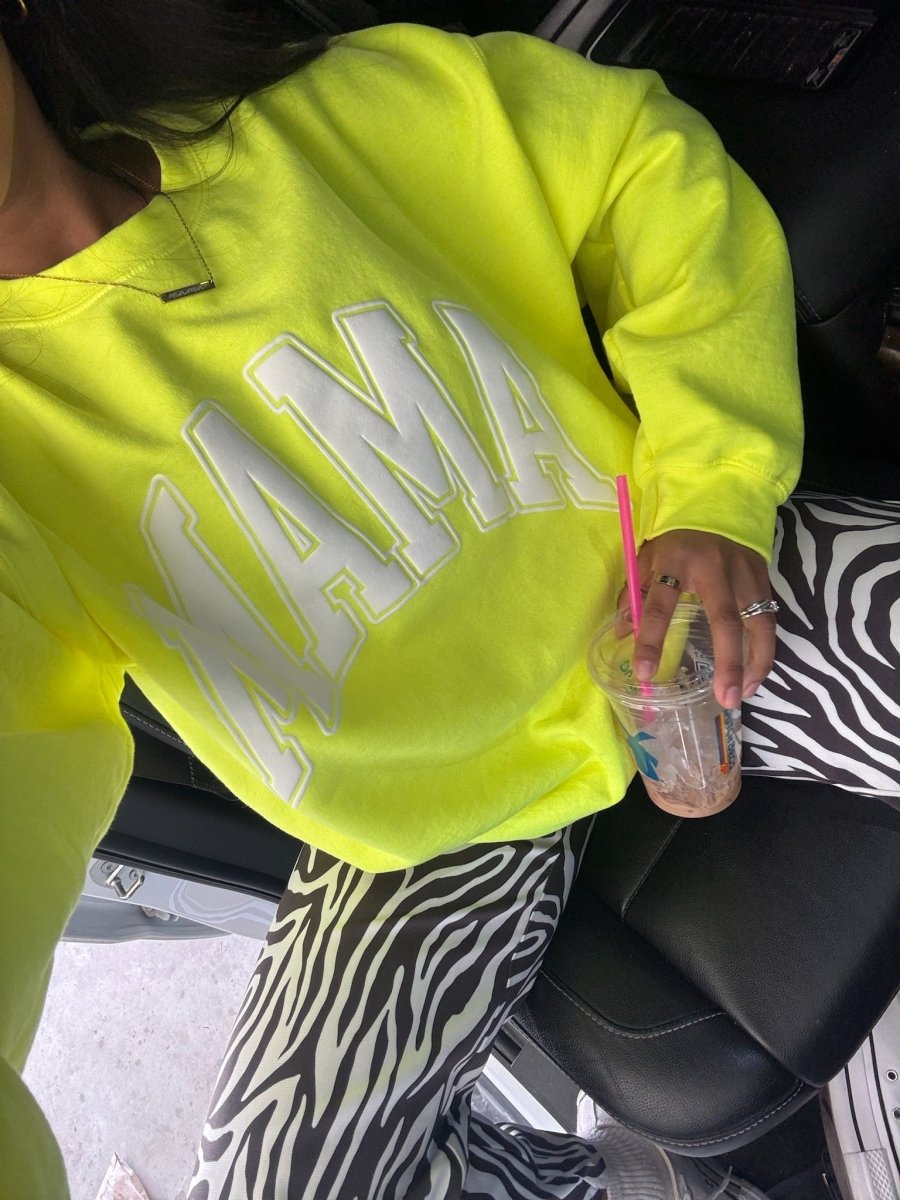 'Mama' PUFF Crewneck Sweatshirt