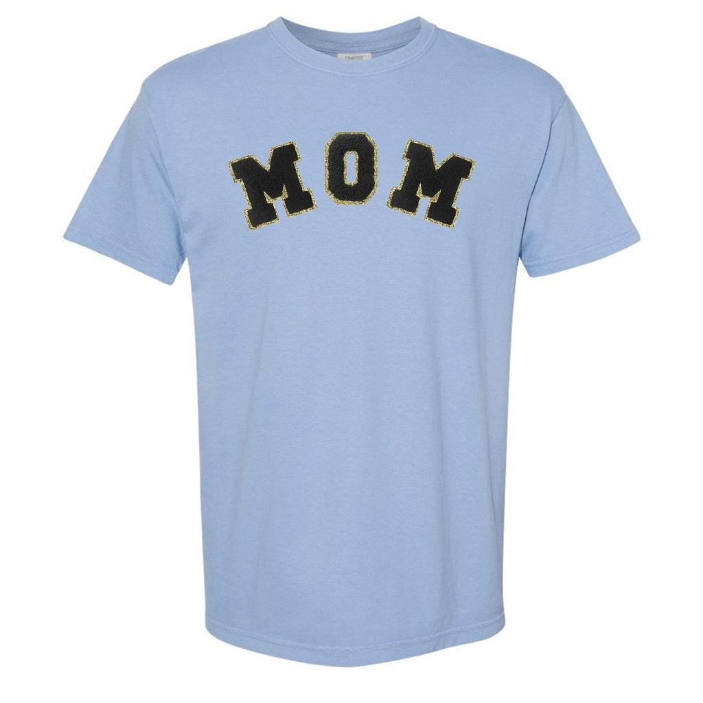 Mama/Mom Letter Patch Comfort Colors T-Shirt