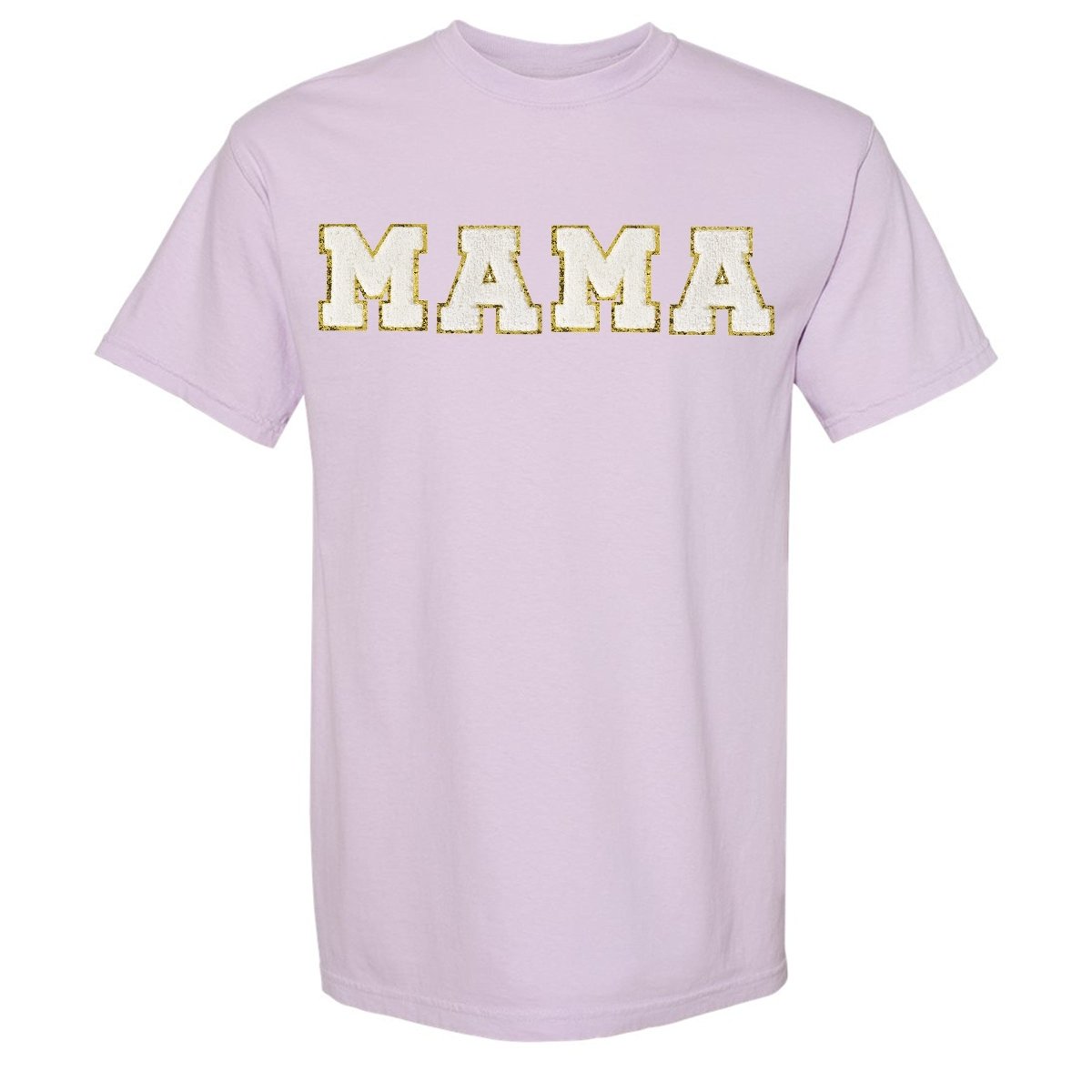Mama/Mom Letter Patch Comfort Colors T-Shirt