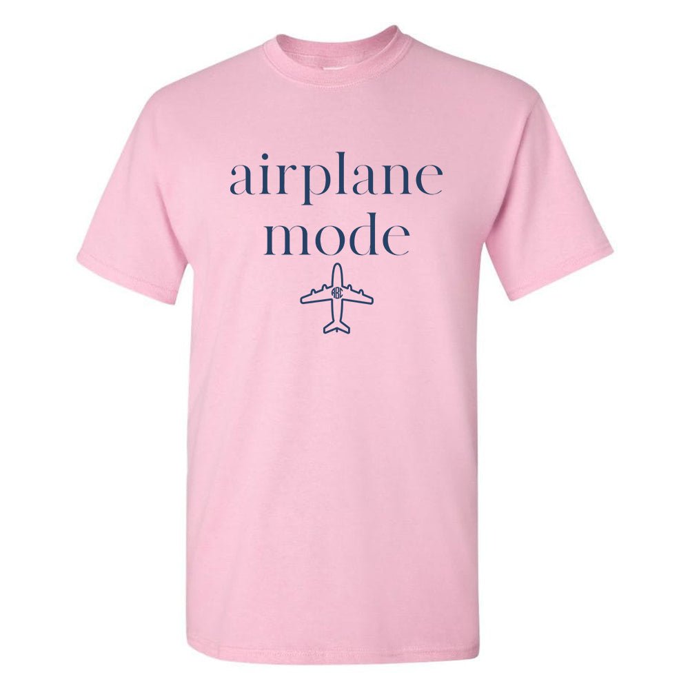 Monogrammed 'Airplane Mode' Basic T-Shirt