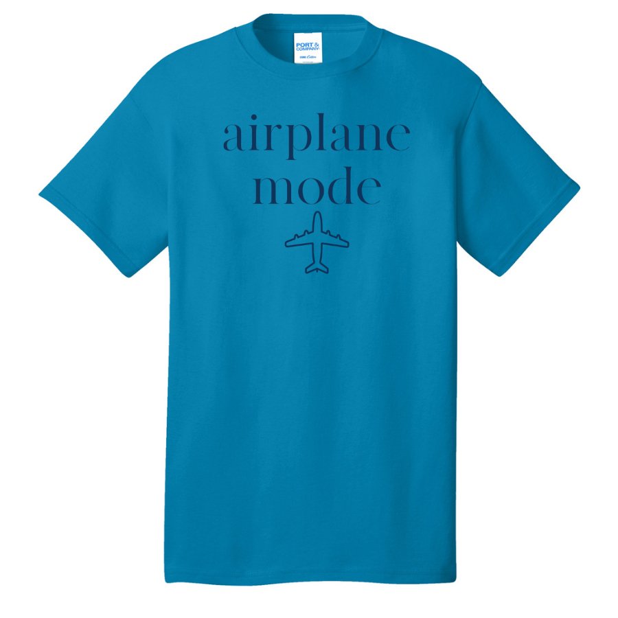 Monogrammed 'Airplane Mode' Basic T-Shirt