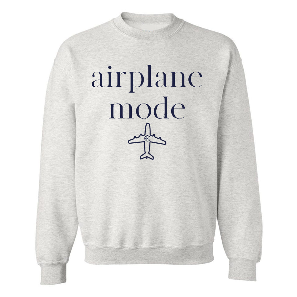 Monogrammed 'Airplane Mode' Crewneck Sweatshirt