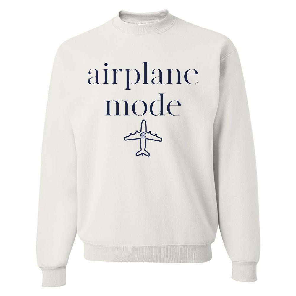 Monogrammed 'Airplane Mode' Crewneck Sweatshirt