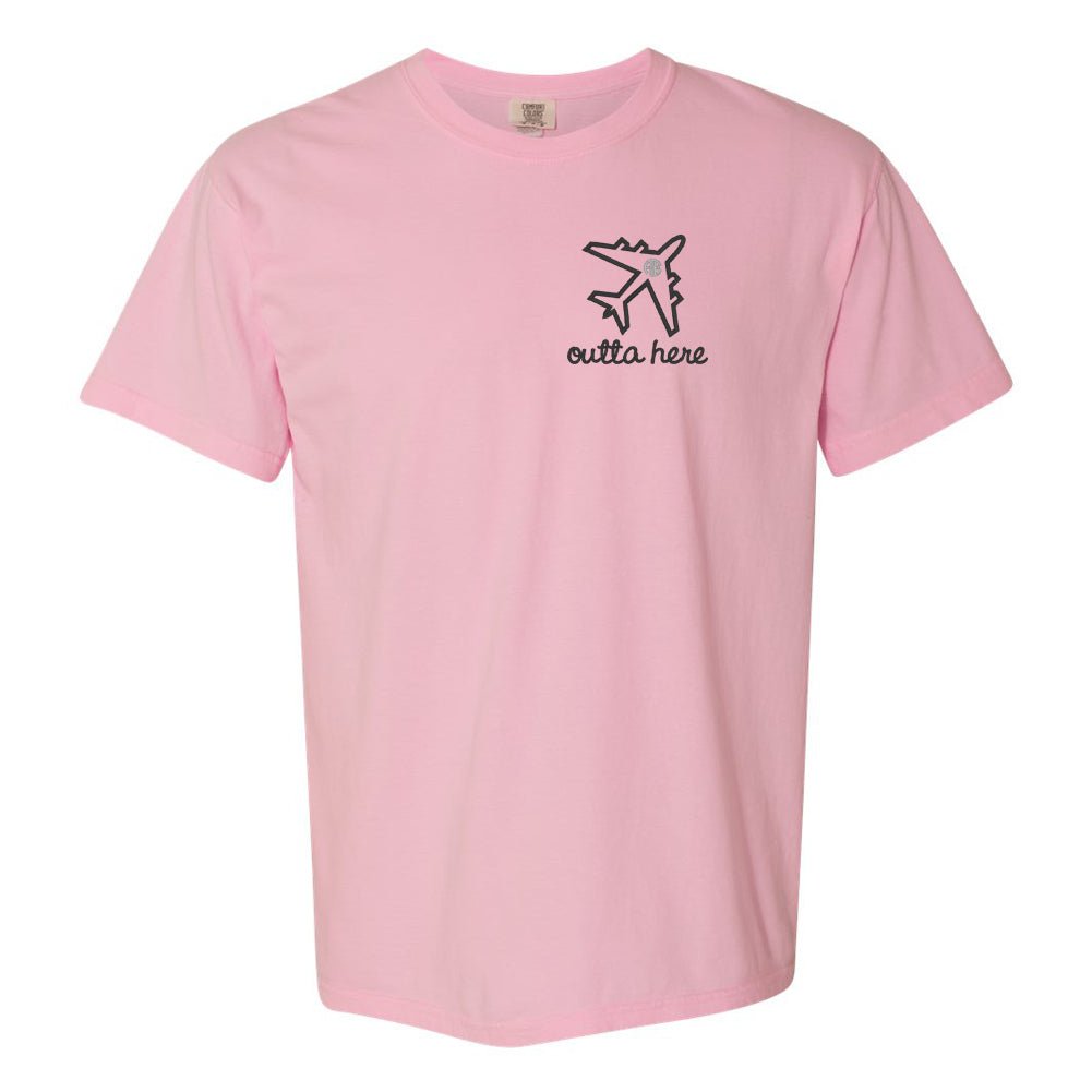 Monogrammed Airplane 'Outta Here' T-Shirt