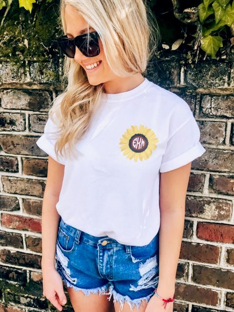 Monogrammed 'Always Look On The Bright Side' Front & Back T-Shirt