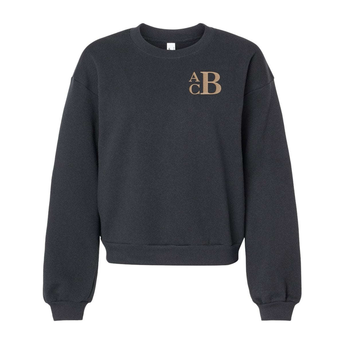 Monogrammed American Apparel Cropped Sweatshirt