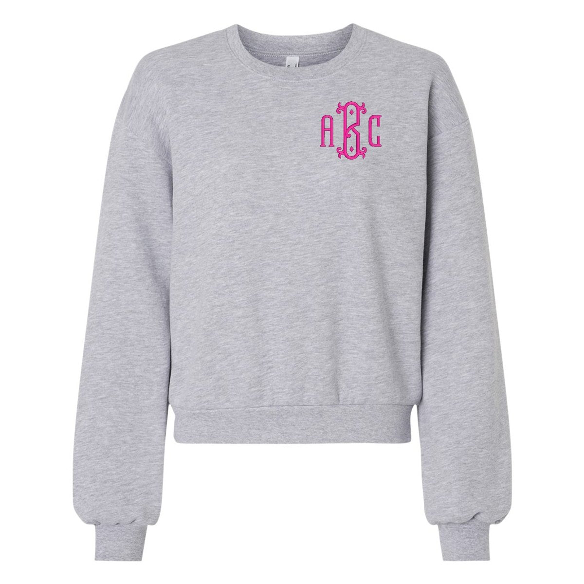 Monogrammed American Apparel Cropped Sweatshirt