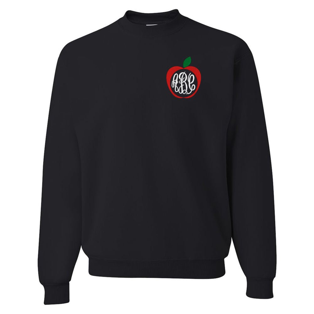 Monogrammed Apple Crewneck Sweatshirt