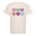 Monogrammed 'Basic Girl Candy Hearts' T-Shirt