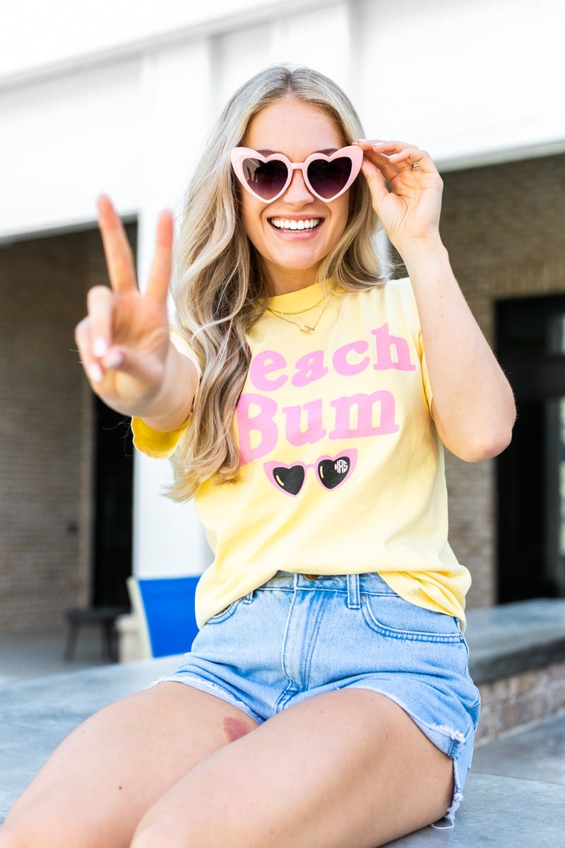 Monogrammed 'Beach Bum' T-Shirt