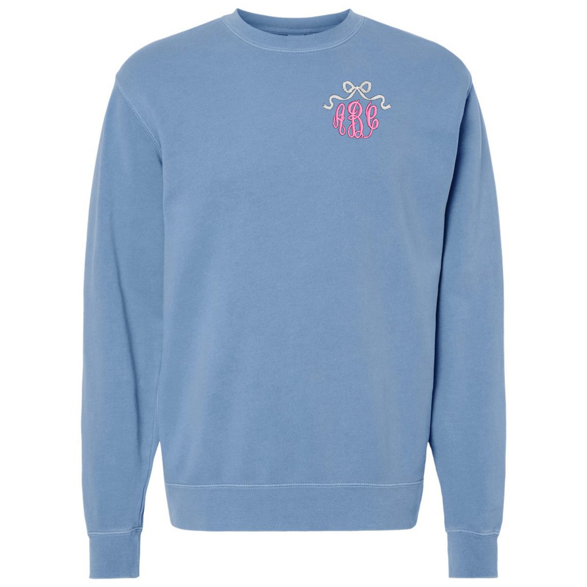 Monogrammed 'Bow' Cozy Crew