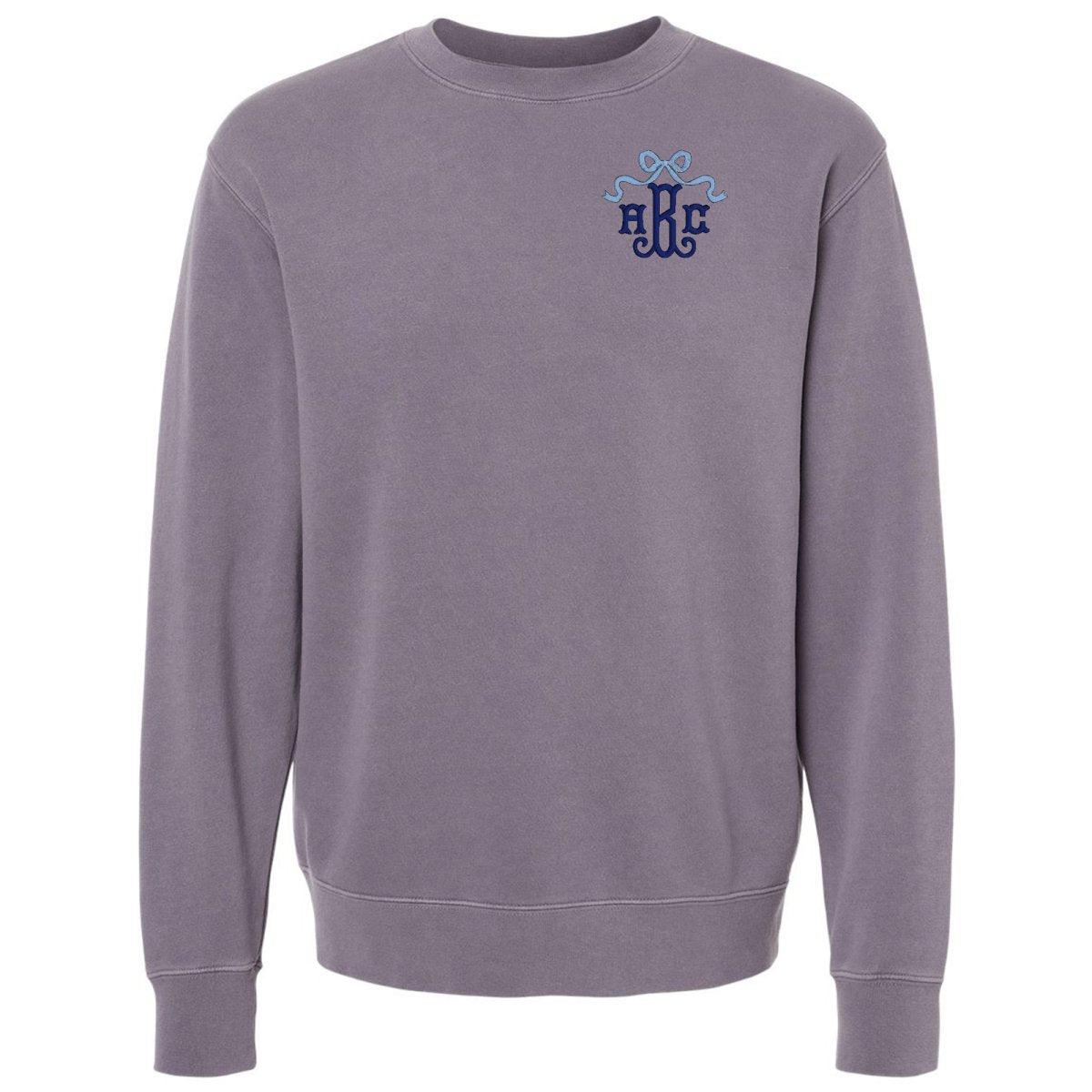 Monogrammed 'Bow' Cozy Crew