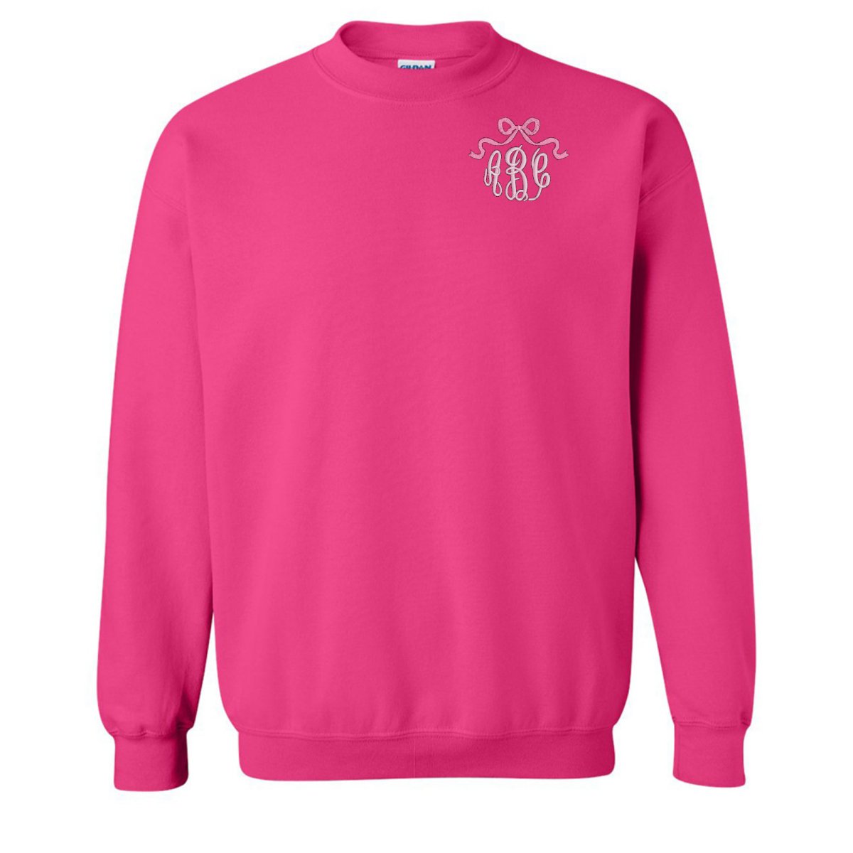 Monogrammed 'Bow' Crewneck Sweatshirt