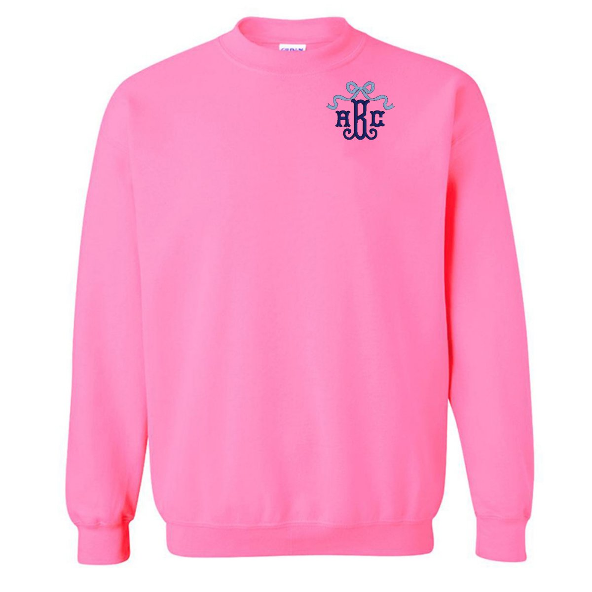 Monogrammed 'Bow' Crewneck Sweatshirt