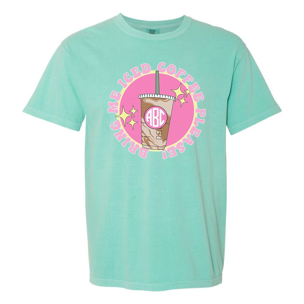 Monogrammed 'Bring Me Iced Coffee' T-Shirt