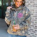 Monogrammed Camo Hideaway Hoodie