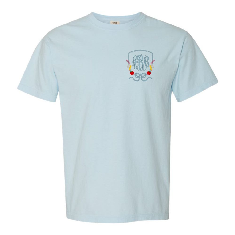 Monogrammed 'Classroom Crest Royalty' T-Shirt