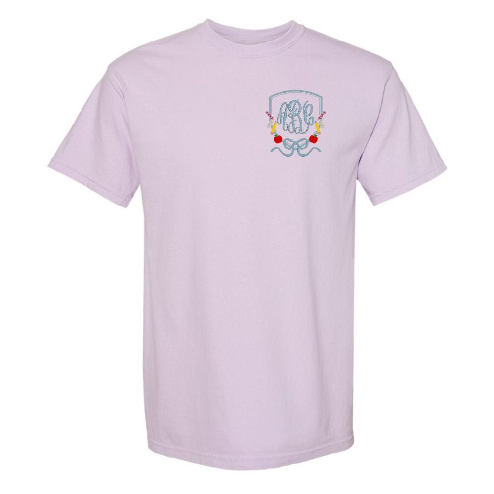 Monogrammed 'Classroom Crest Royalty' T-Shirt