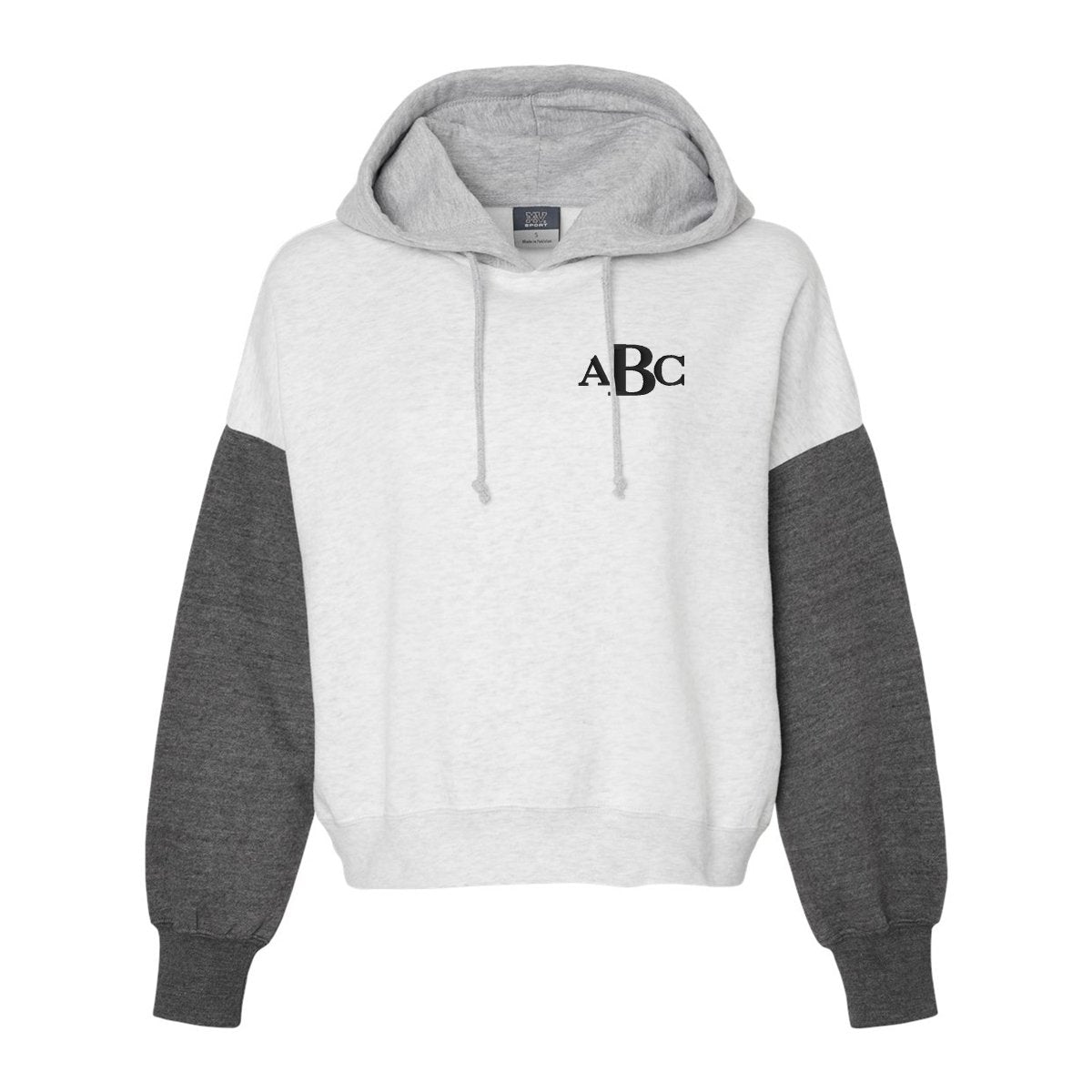 Monogrammed Colorblock Hoodie