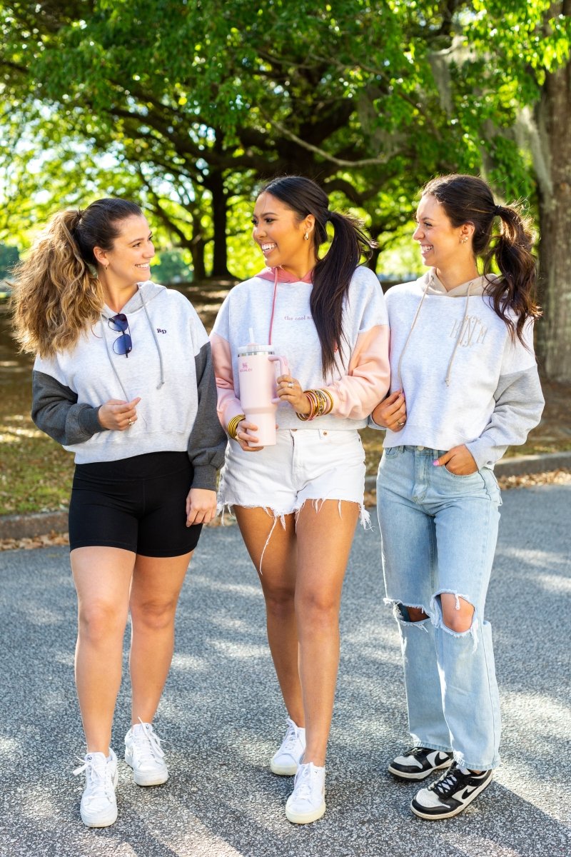Monogrammed Colorblock Hoodie