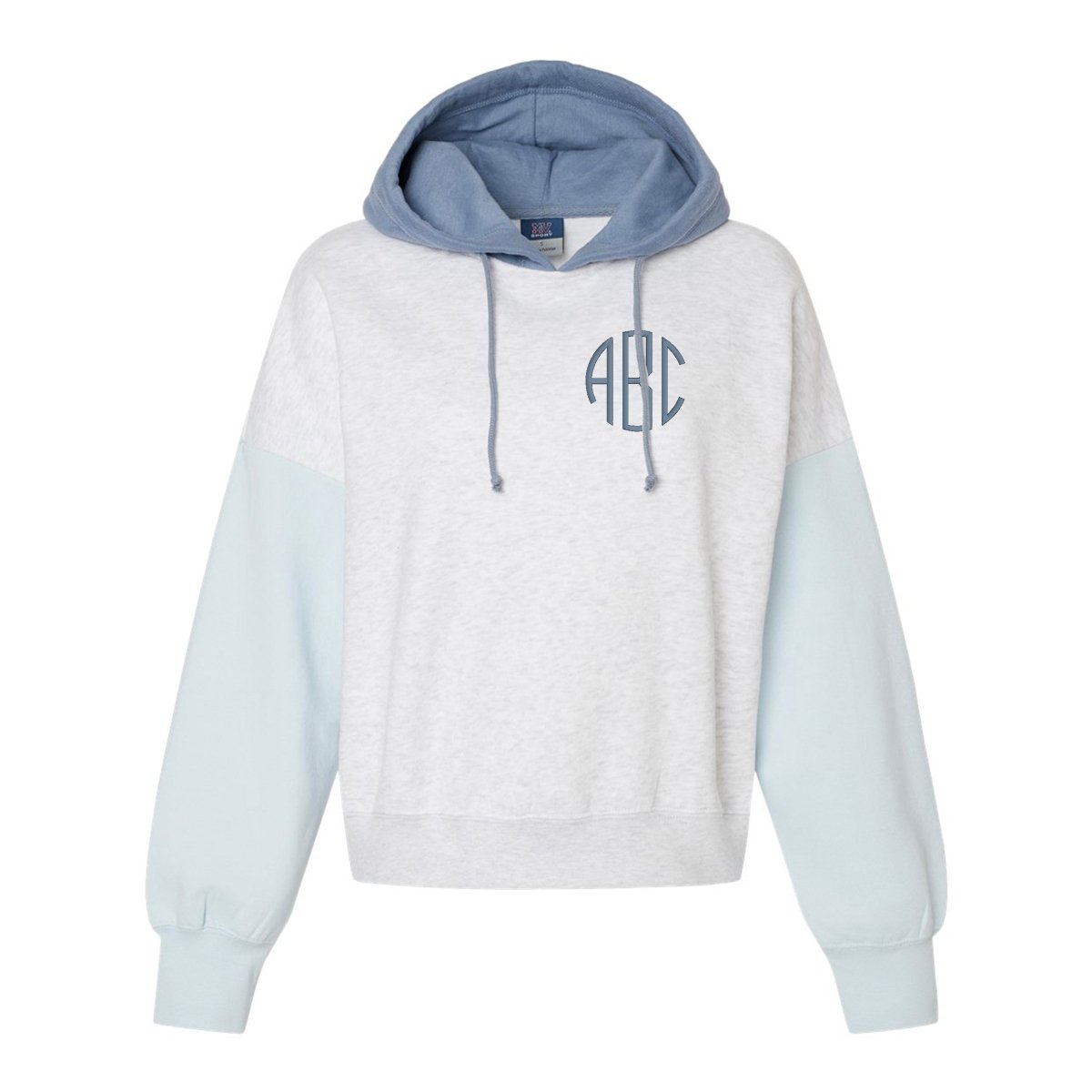 Monogrammed Colorblock Hoodie