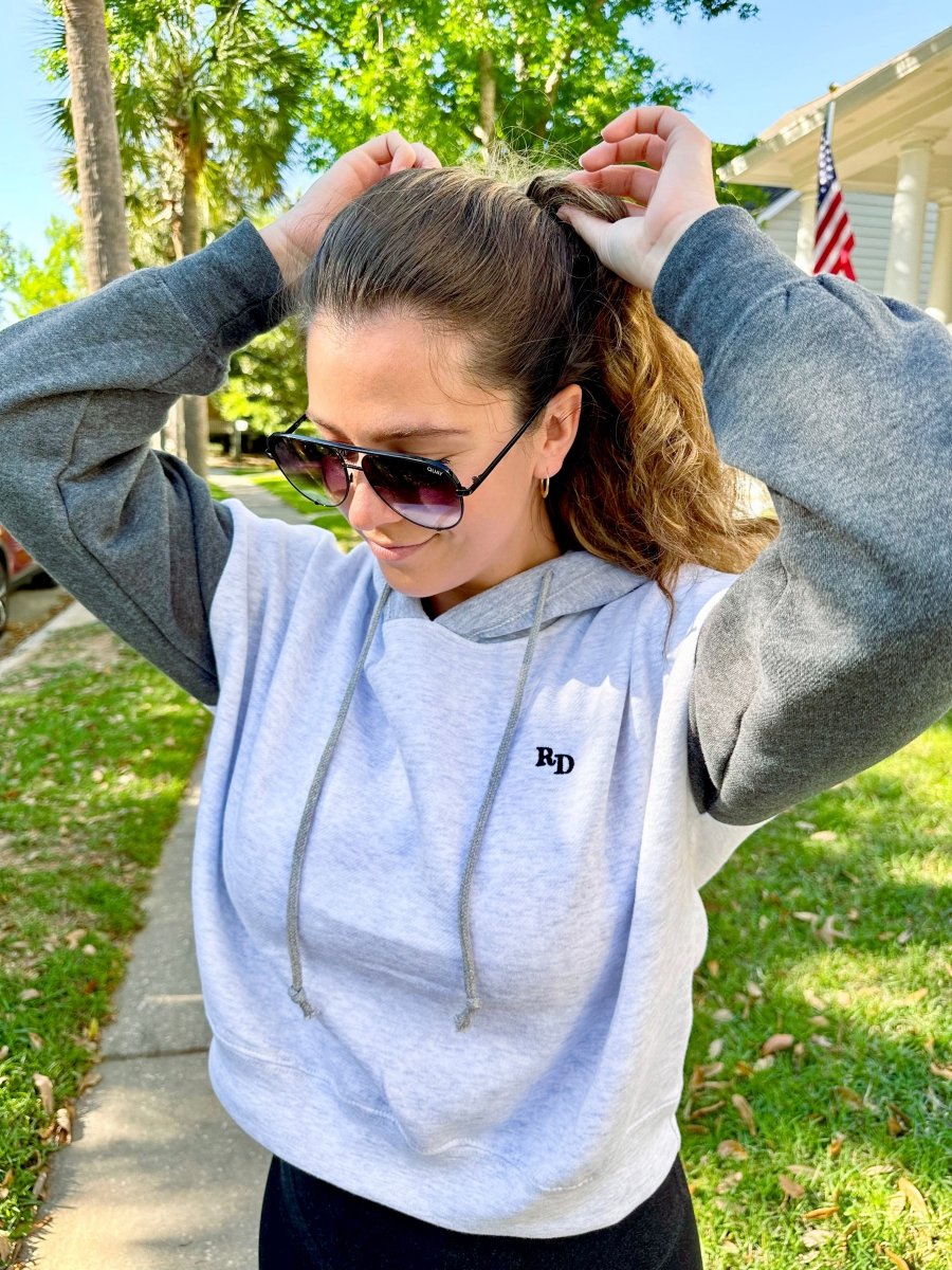 Monogrammed Colorblock Hoodie