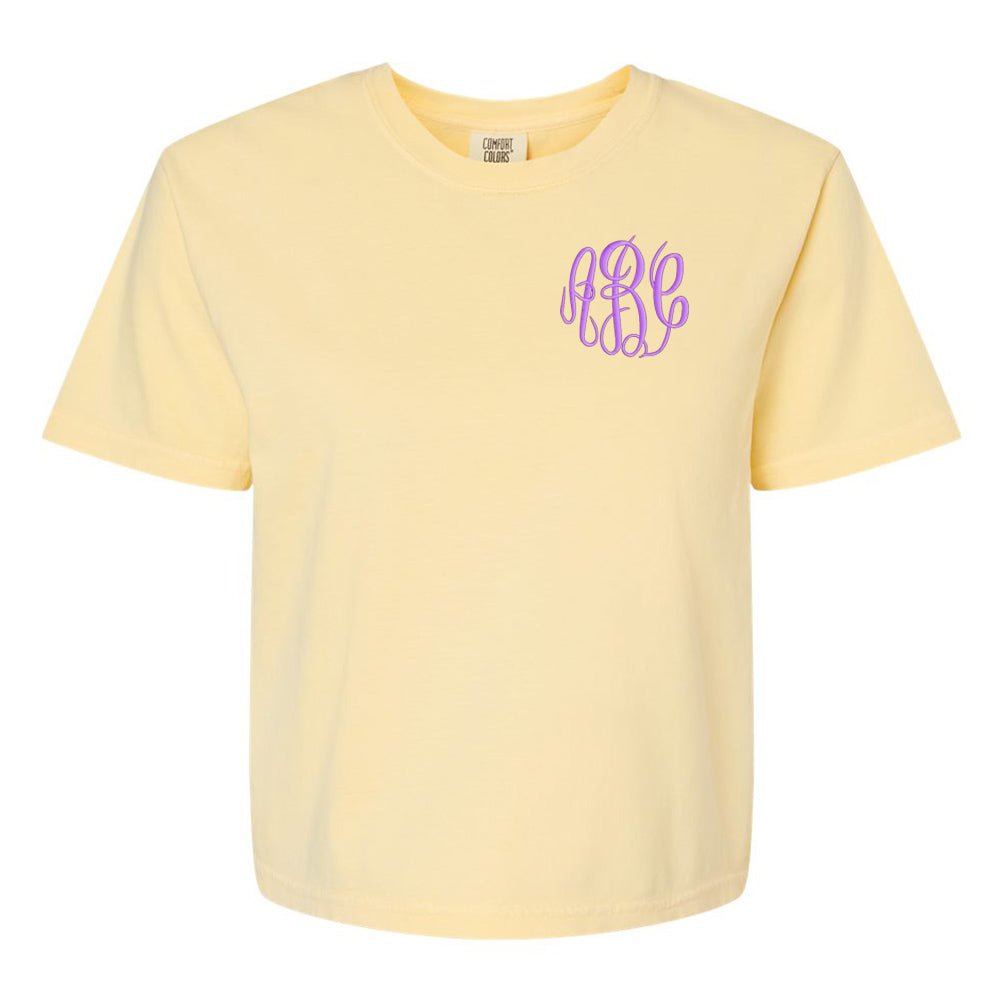 Monogrammed Comfort Colors Boxy T-Shirt