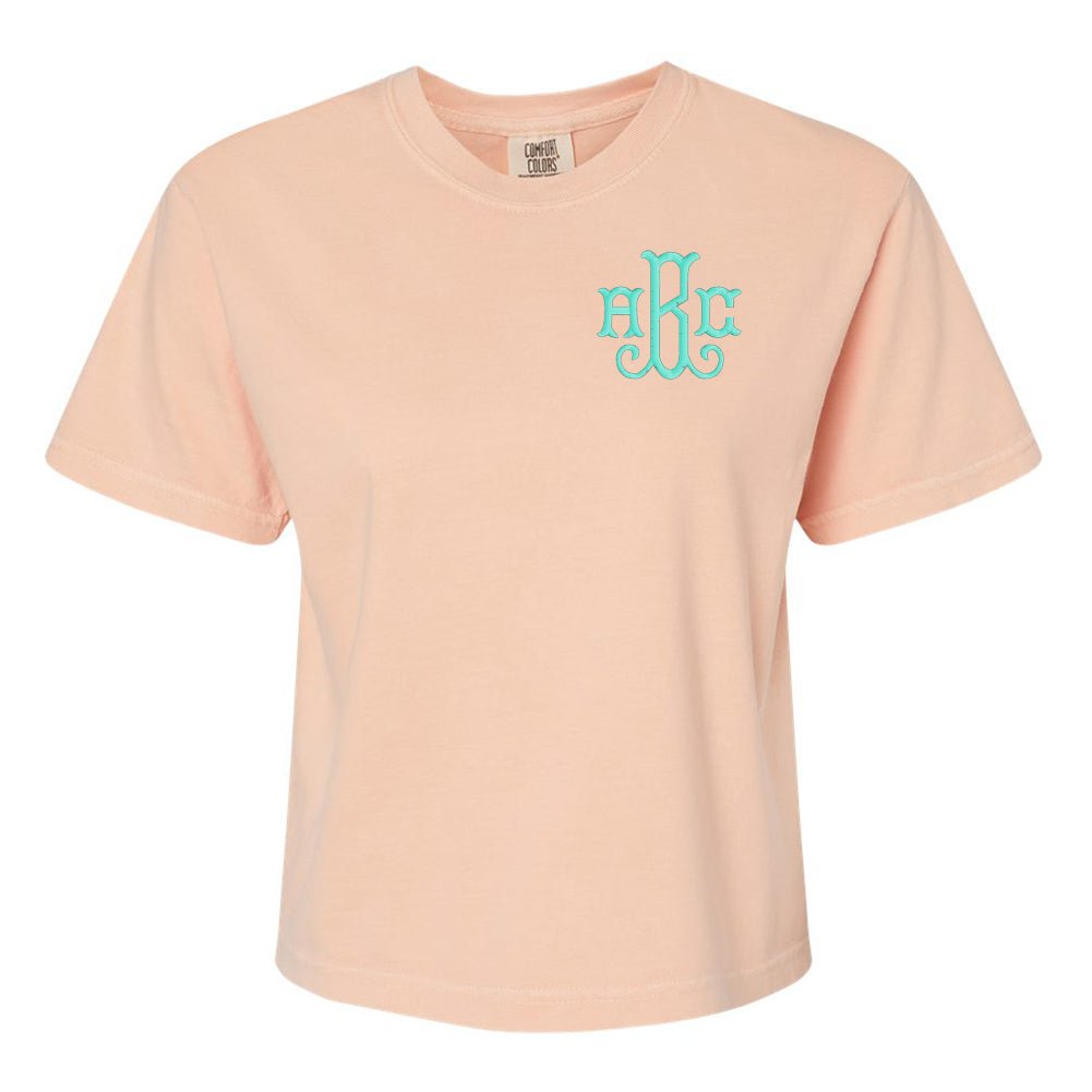 Monogrammed Comfort Colors Boxy T-Shirt