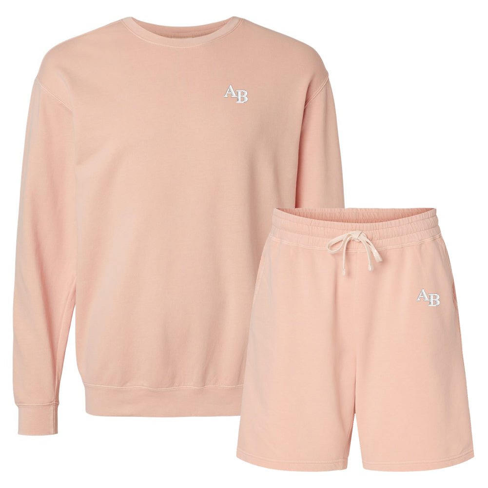 Monogrammed Comfort Colors Shorts Sweat Set