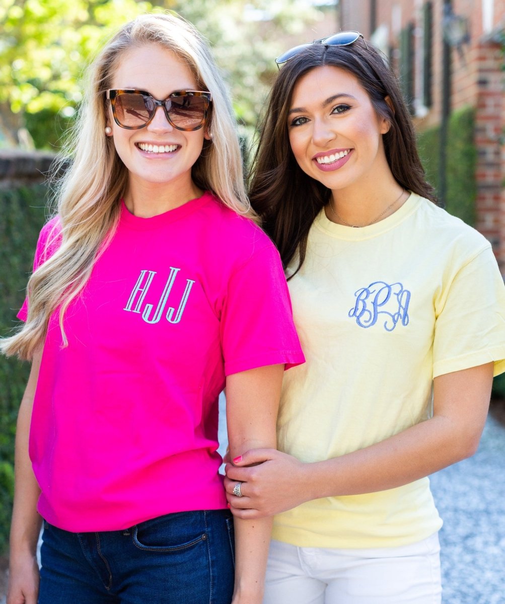 Monogrammed Comfort Colors T-Shirt