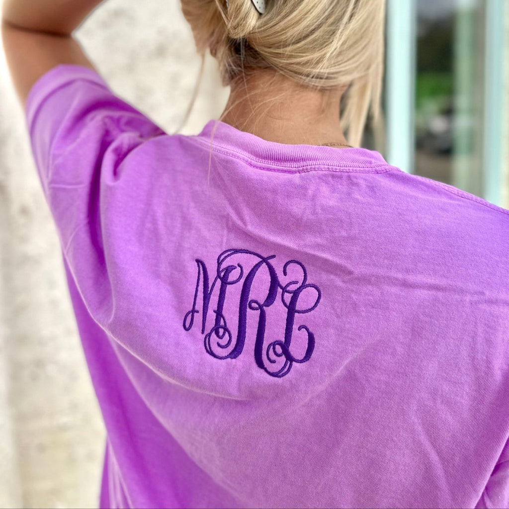 Monogrammed Comfort Colors T-Shirt