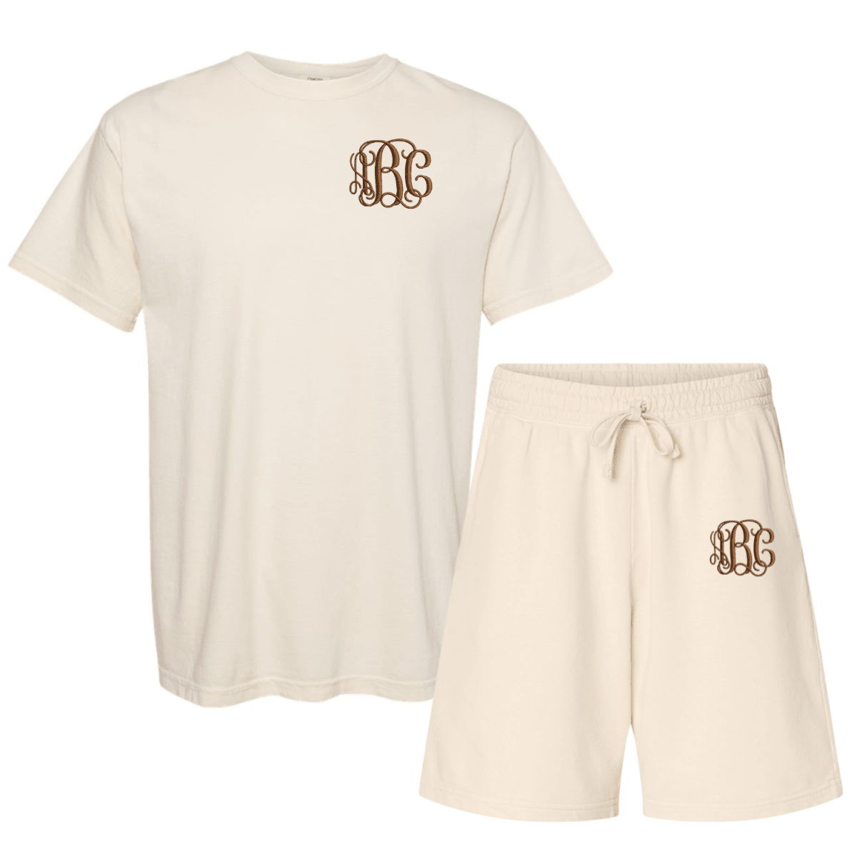 Monogrammed Comfort Colors T-Shirt & Shorts Set