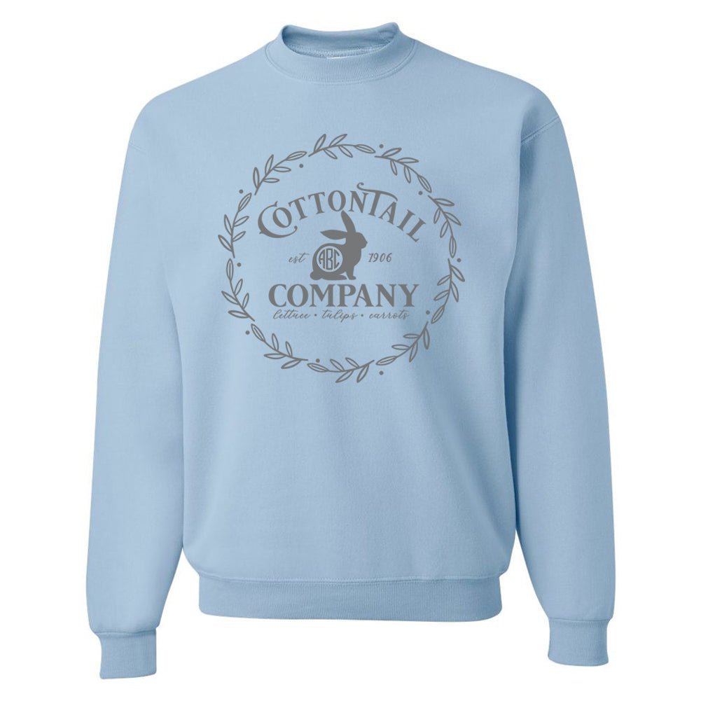 Monogrammed 'Cottontail Company' Crewneck Sweatshirt