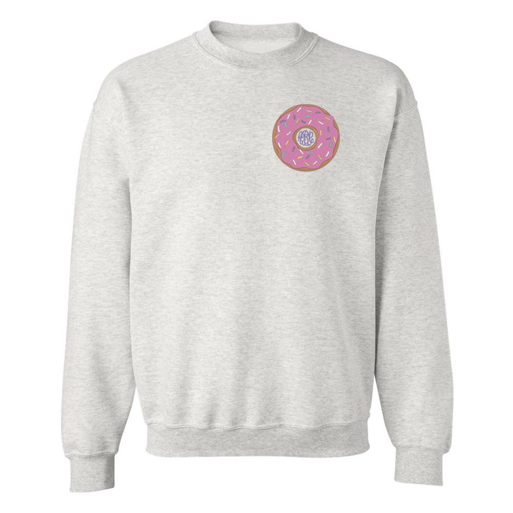 Monogrammed Donut Crewneck Sweatshirt